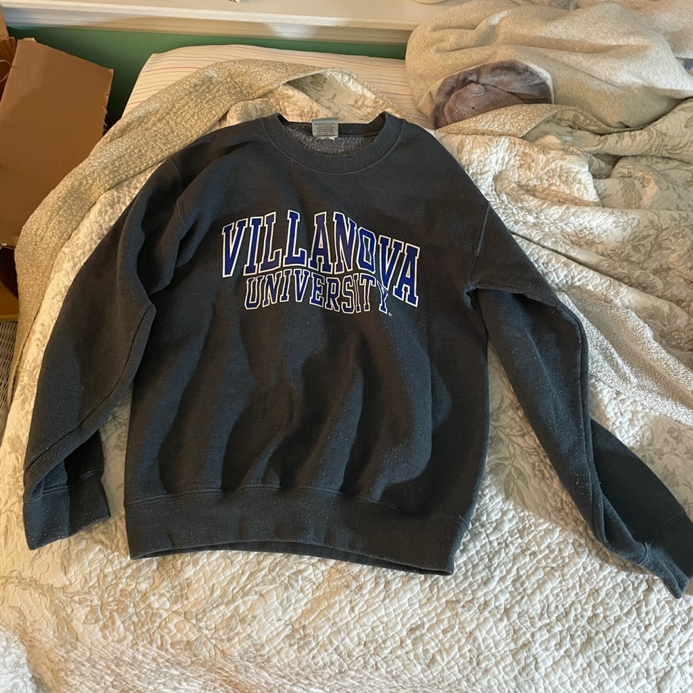 Dark gray Villanova University sweatshirt